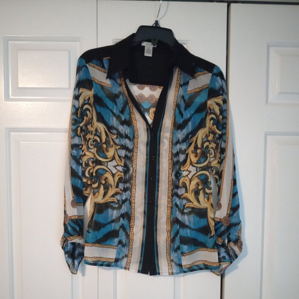 Cache Sheer Blouse